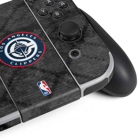 NBA Los Angeles Clippers Black Rust Nintendo Switch OLED (2021) Skin